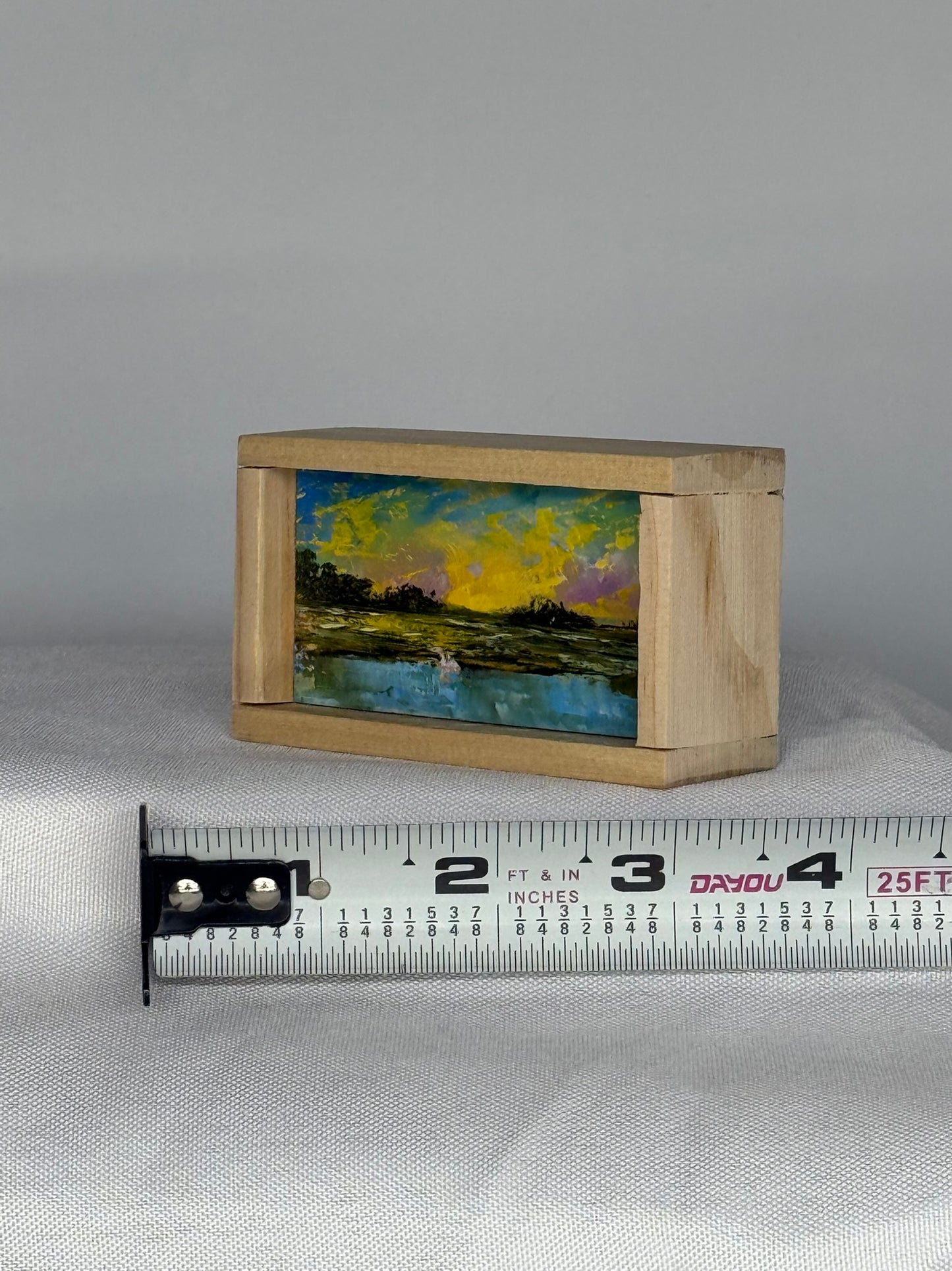 Mini Wood Block Painting #58