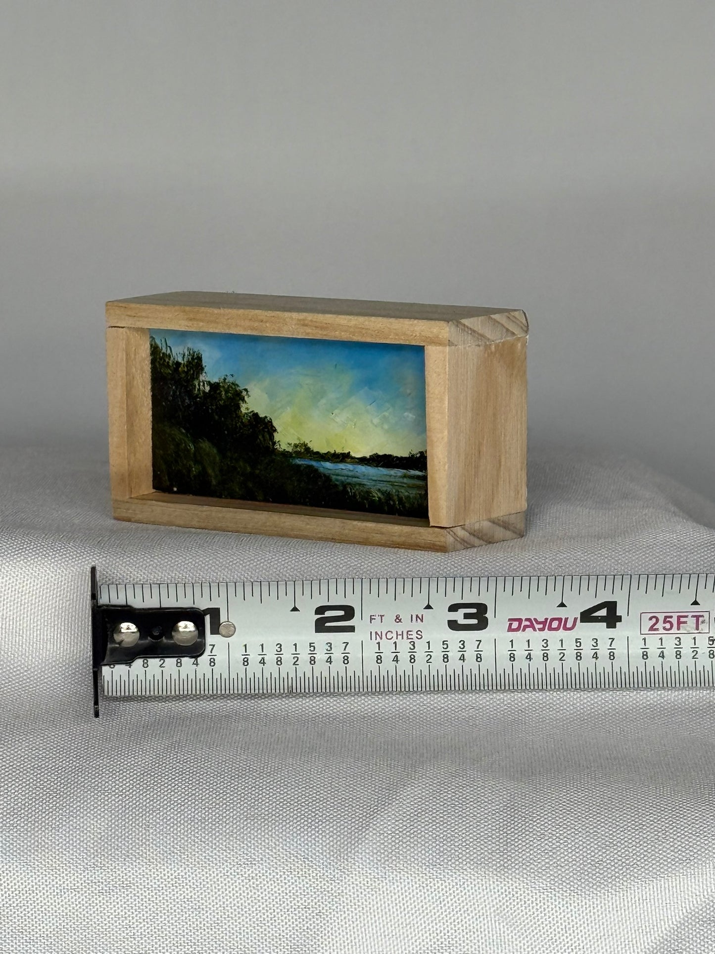 Mini Wood Block Painting #49