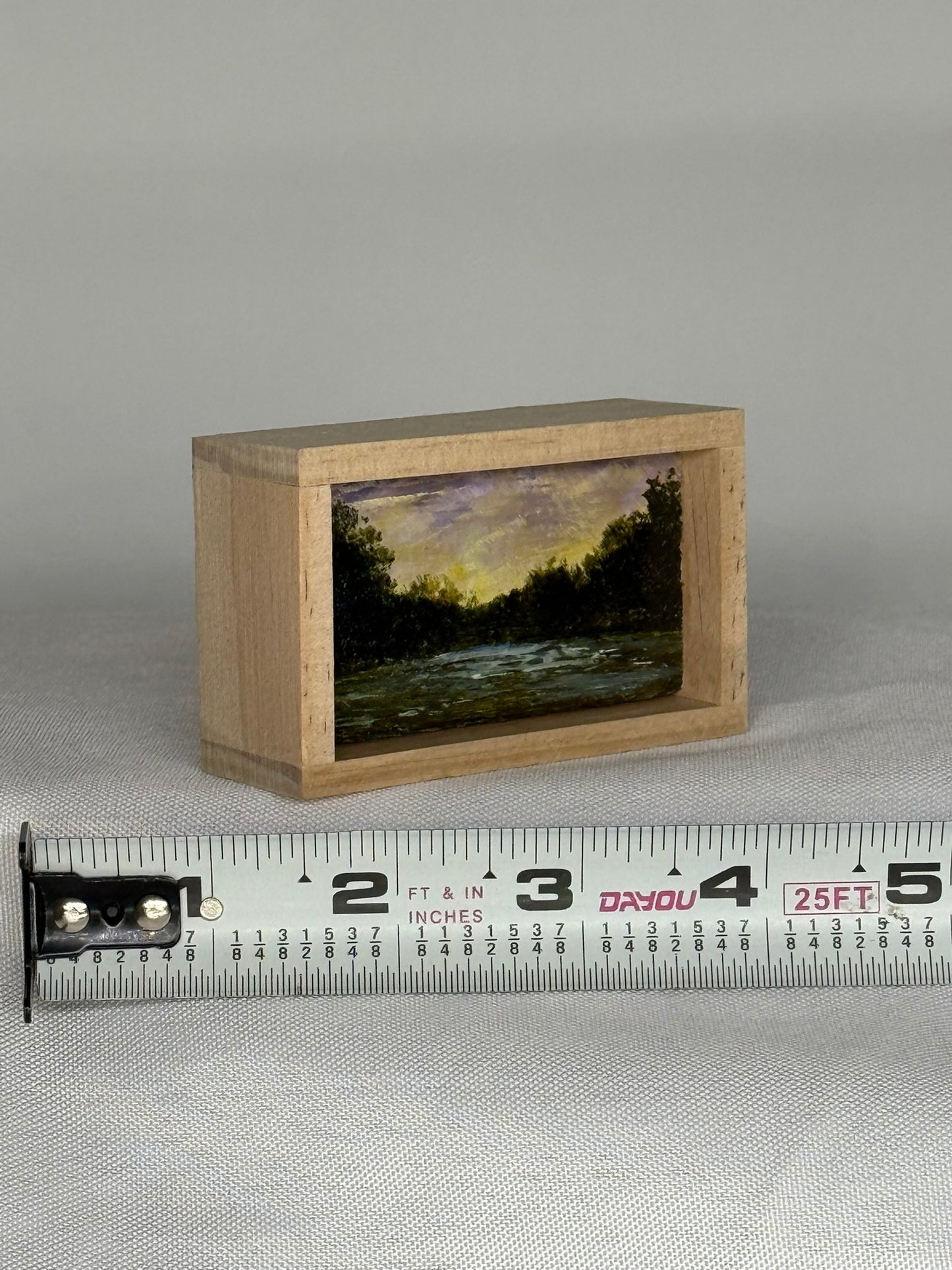 Mini Wood Block Painting #56