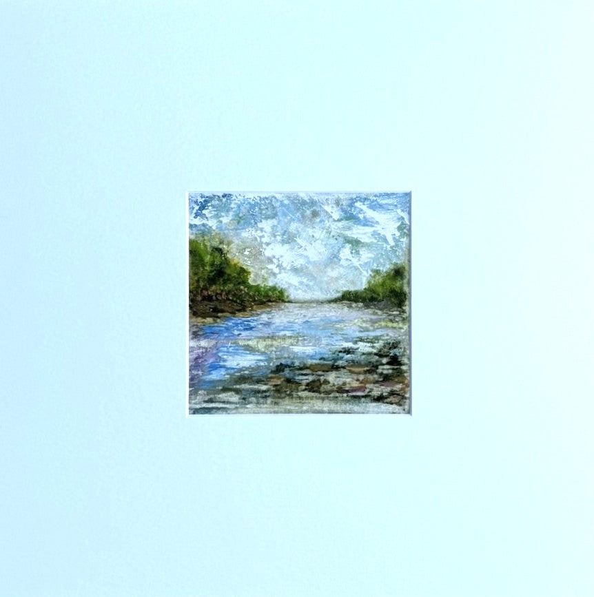 Abstract Landscape Canvas Board Painting. Washington DC.