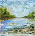 Abstract Landscape Canvas Board Painting. Washington DC.