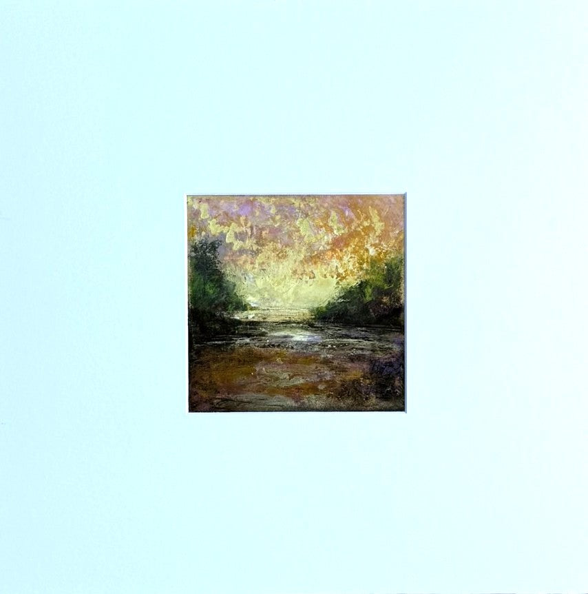Abstract Landscape Canvas Board Painting. Washington DC.