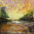 Abstract Landscape Canvas Board Painting. Washington DC.