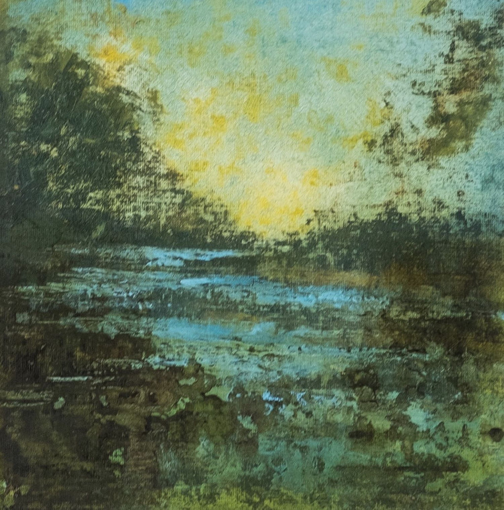 Abstract Landscape Canvas Board Painting. Southold NY.