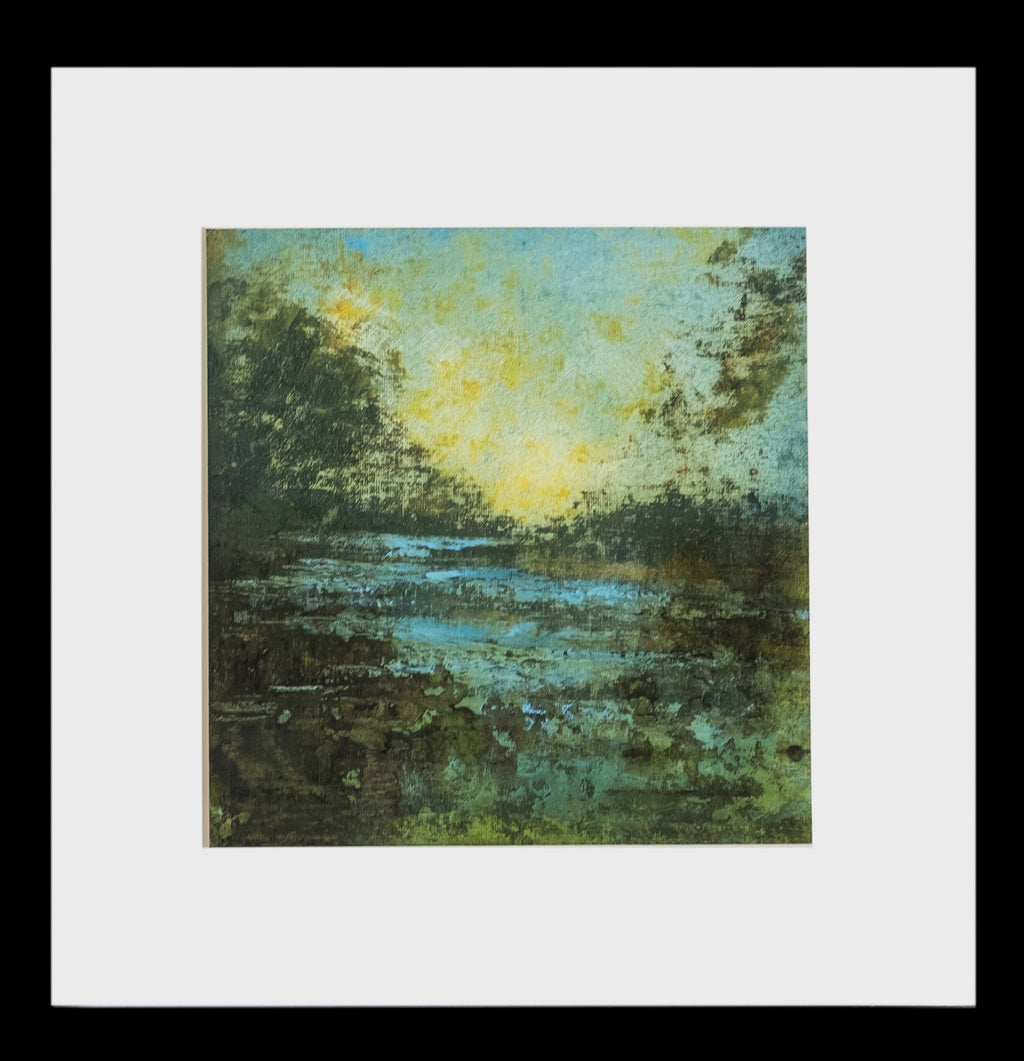 Abstract Landscape Canvas Board Painting. Southold NY.