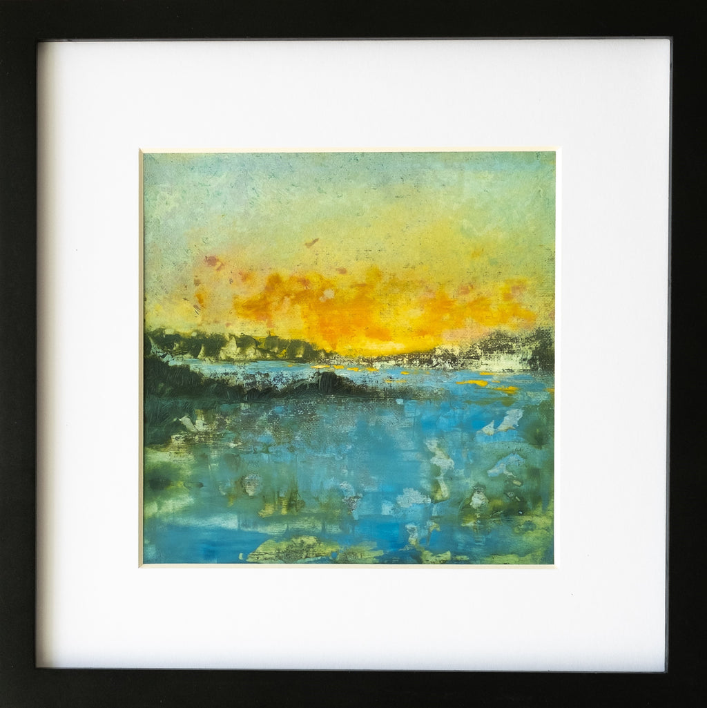 Abstract Landscape Canvas Board Painting. SW Washington DC