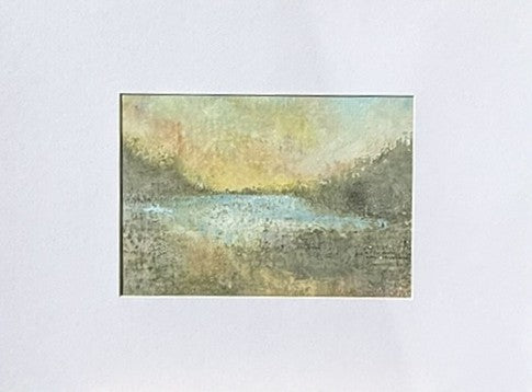 Canvas Board Painting Abstracted Landscape #19.