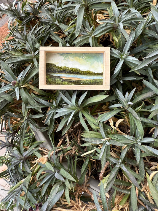 Mini Wood Block Painting #18