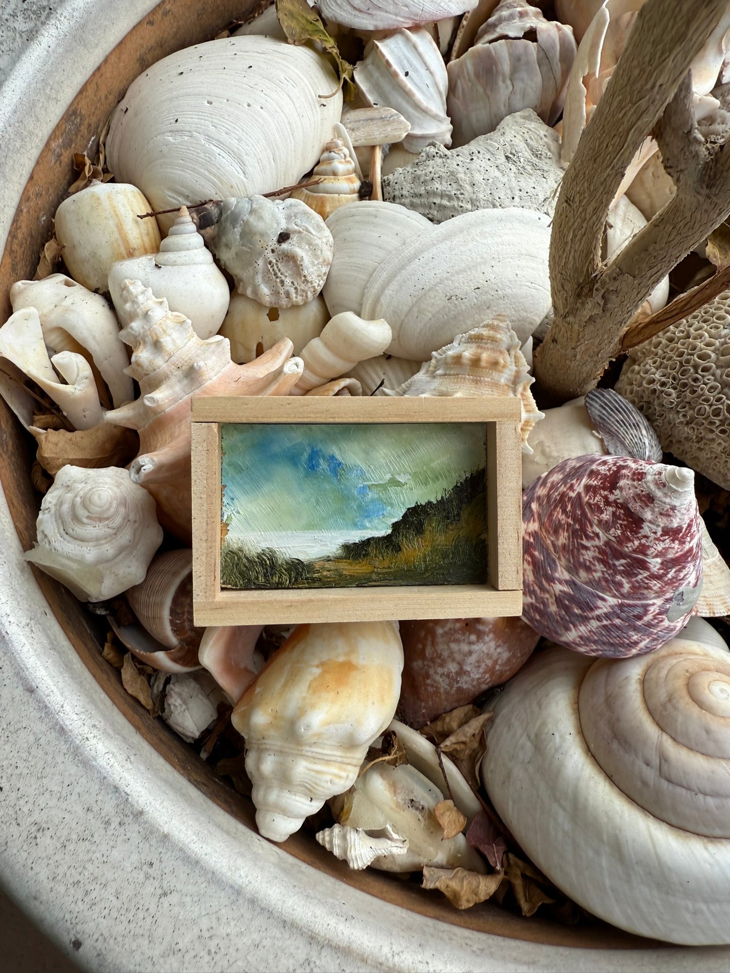 Mini Wood Block Painting #20