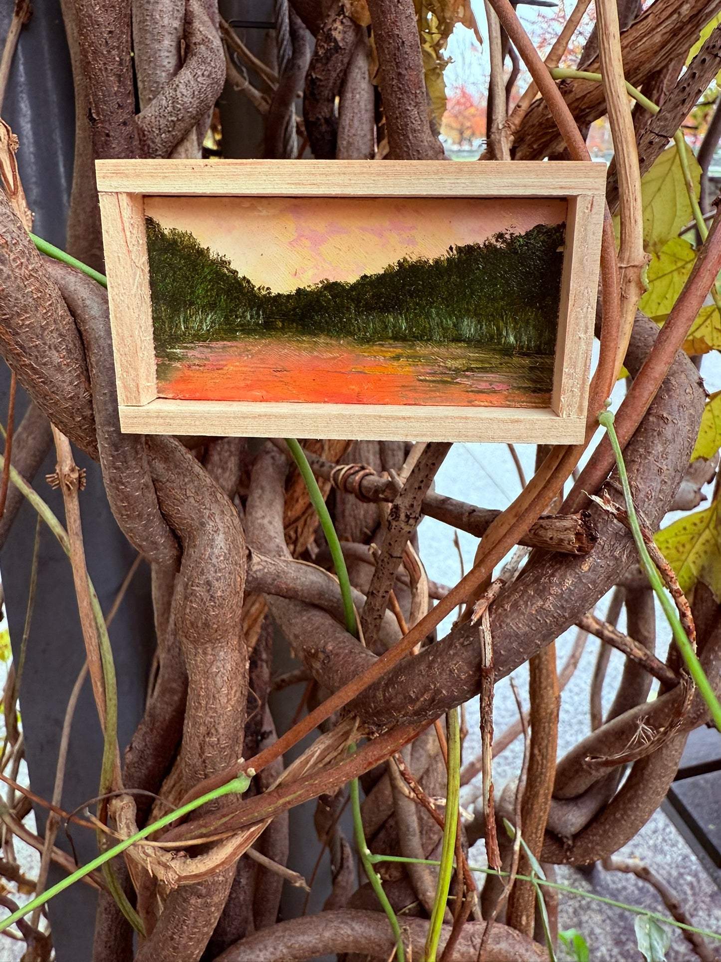 Mini Wood Block Painting #22