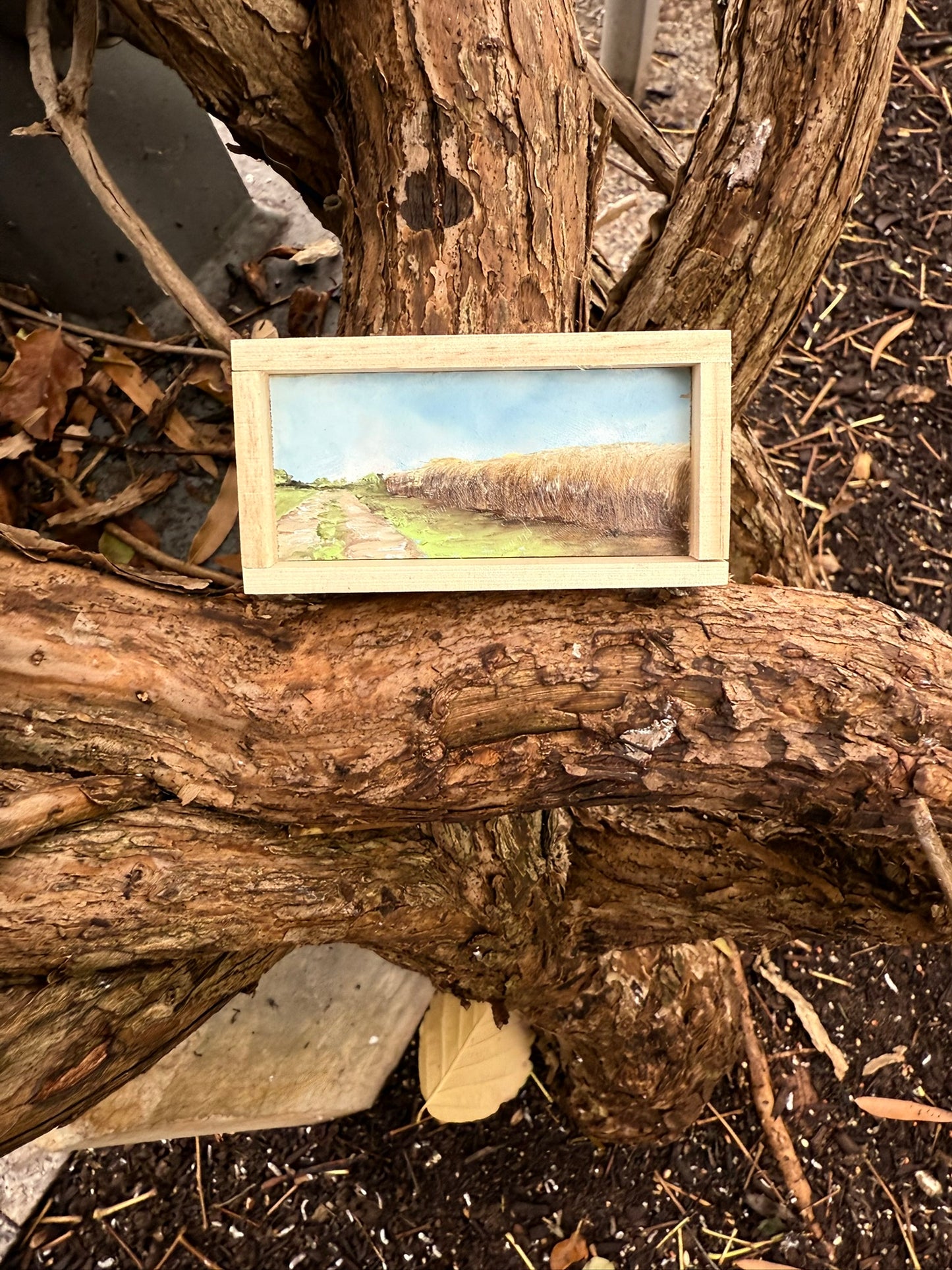 Mini Wood Block Painting #23