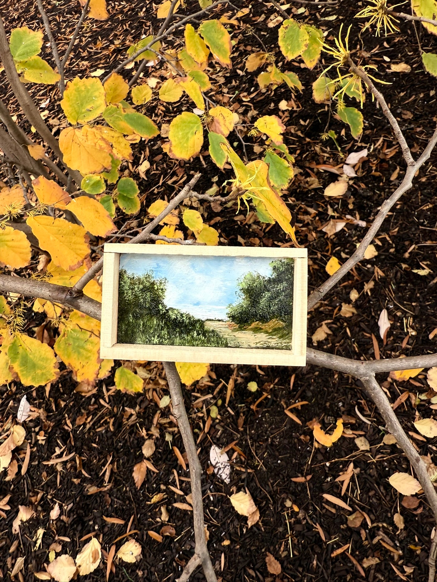 Mini Wood Block Painting #24