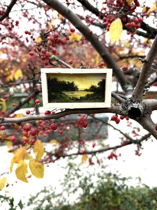 Mini Wood Block Painting #27