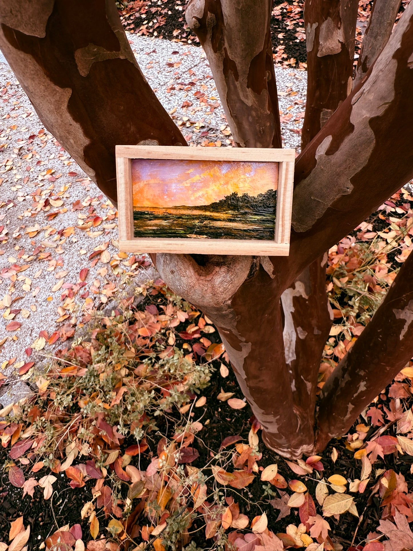 Mini Wood Block Painting #29