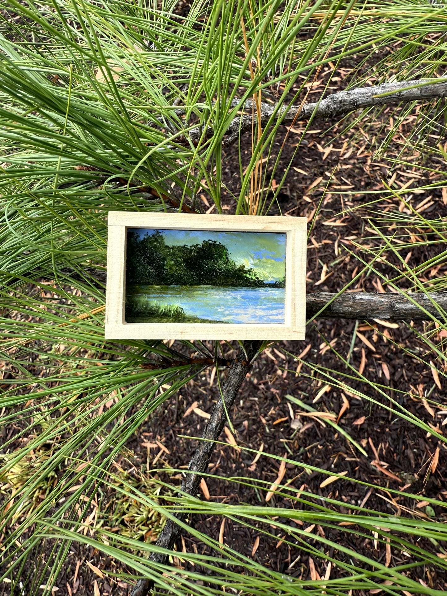 Mini Wood Block Painting #33