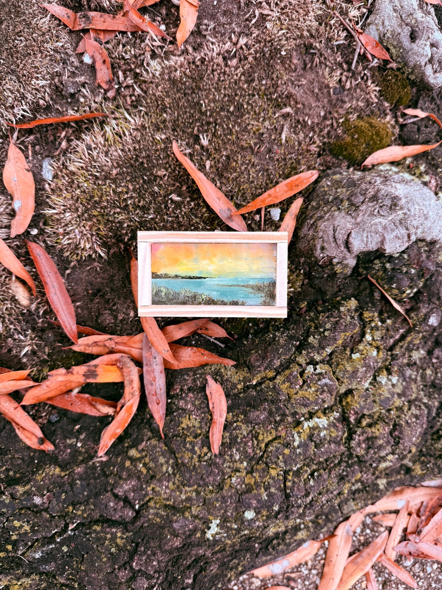 Mini Wood Block Painting #34