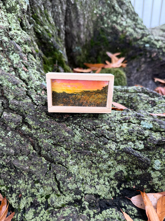 Mini Wood Block Painting #35