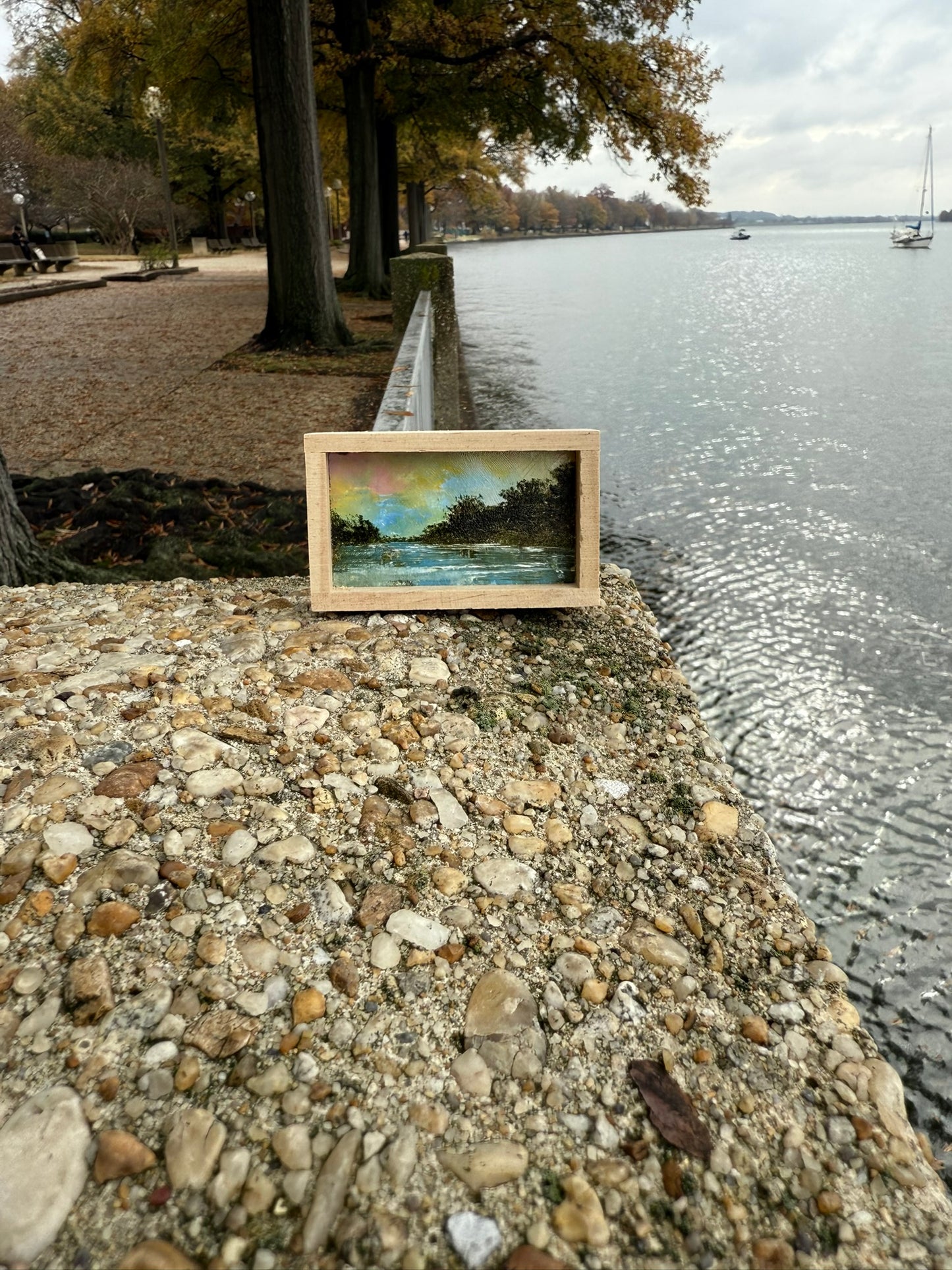 Mini Wood Block Painting #36