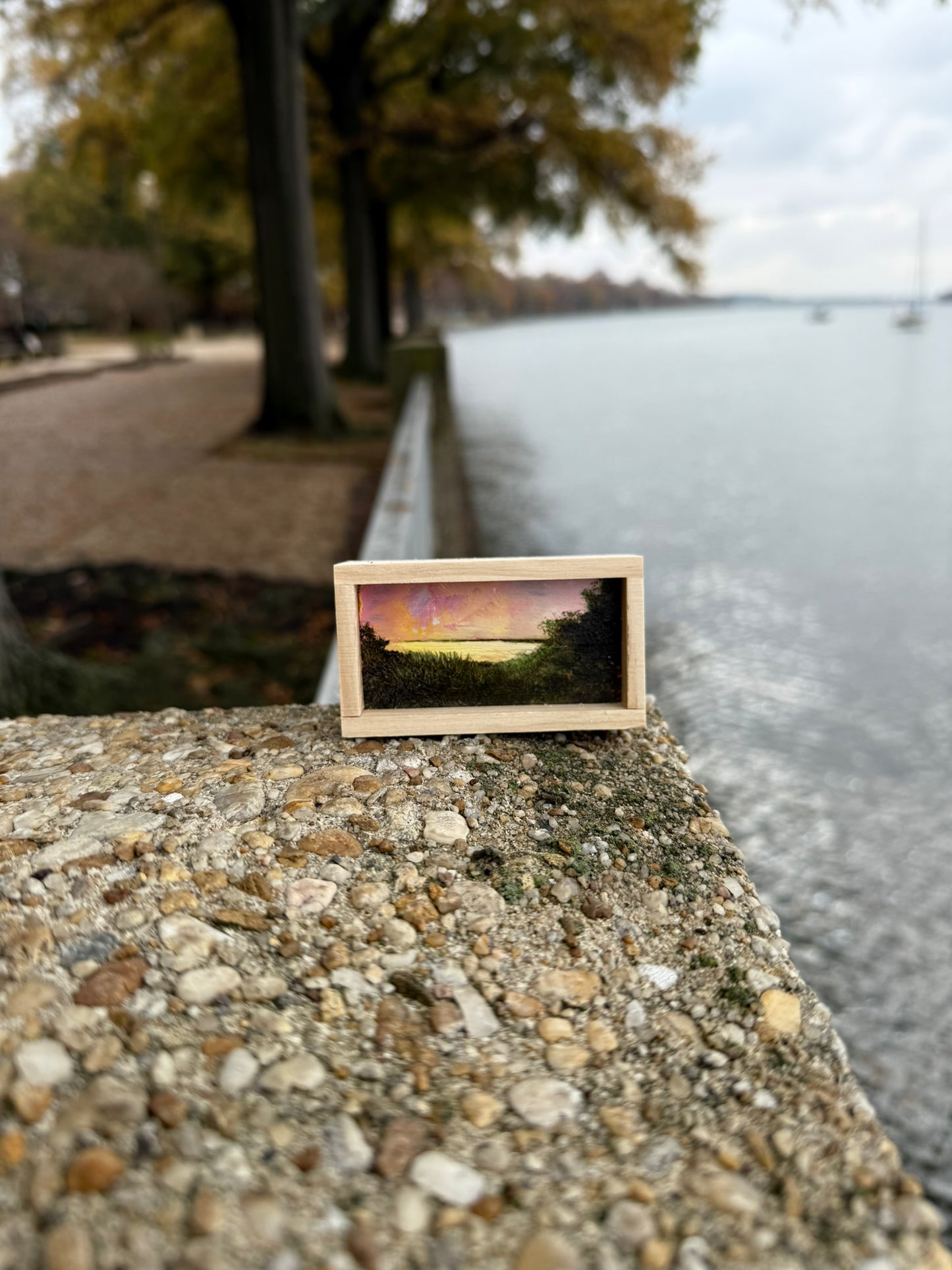 Mini Wood Block Painting #37