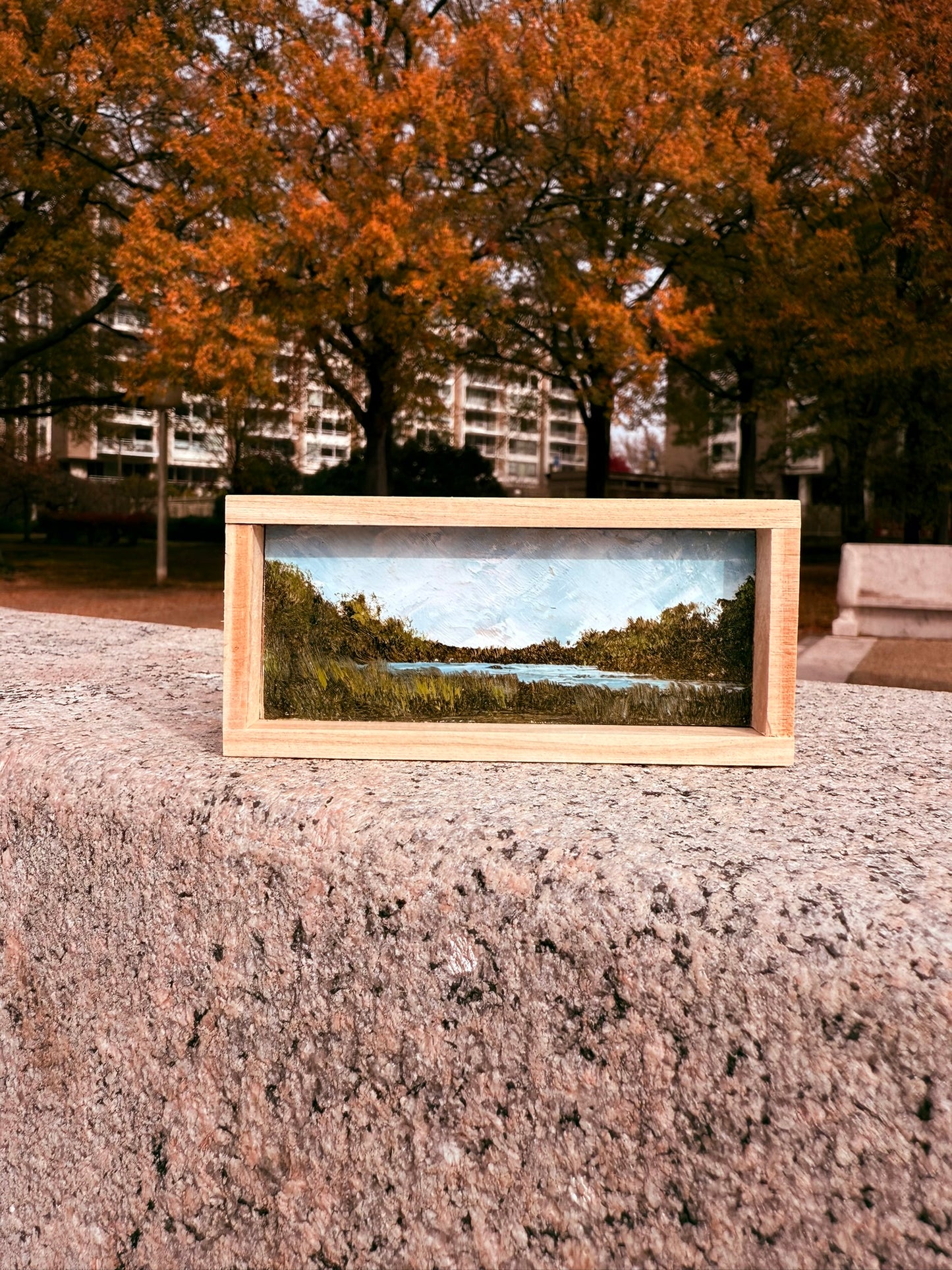 Mini Wood Block Painting #43