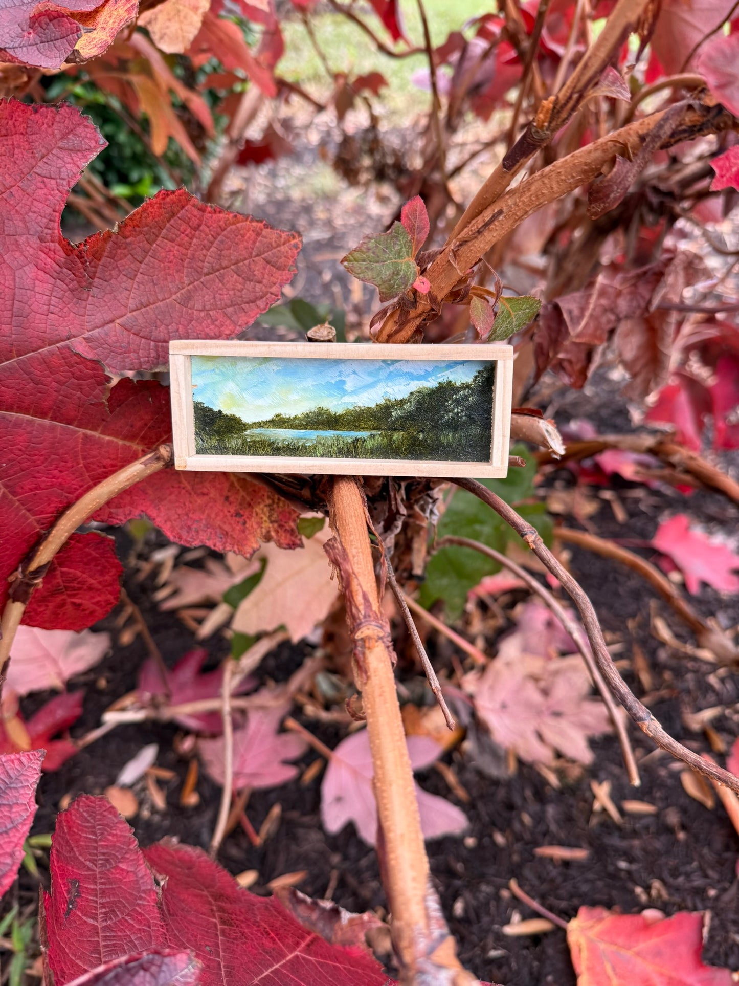 Mini Wood Block Painting #47