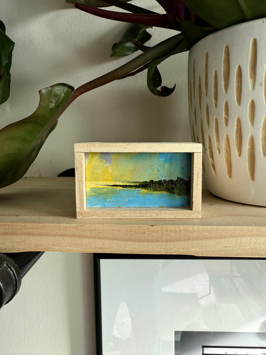 Mini Wood Block Painting #50