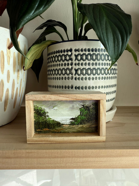 Mini Wood Block Painting #51