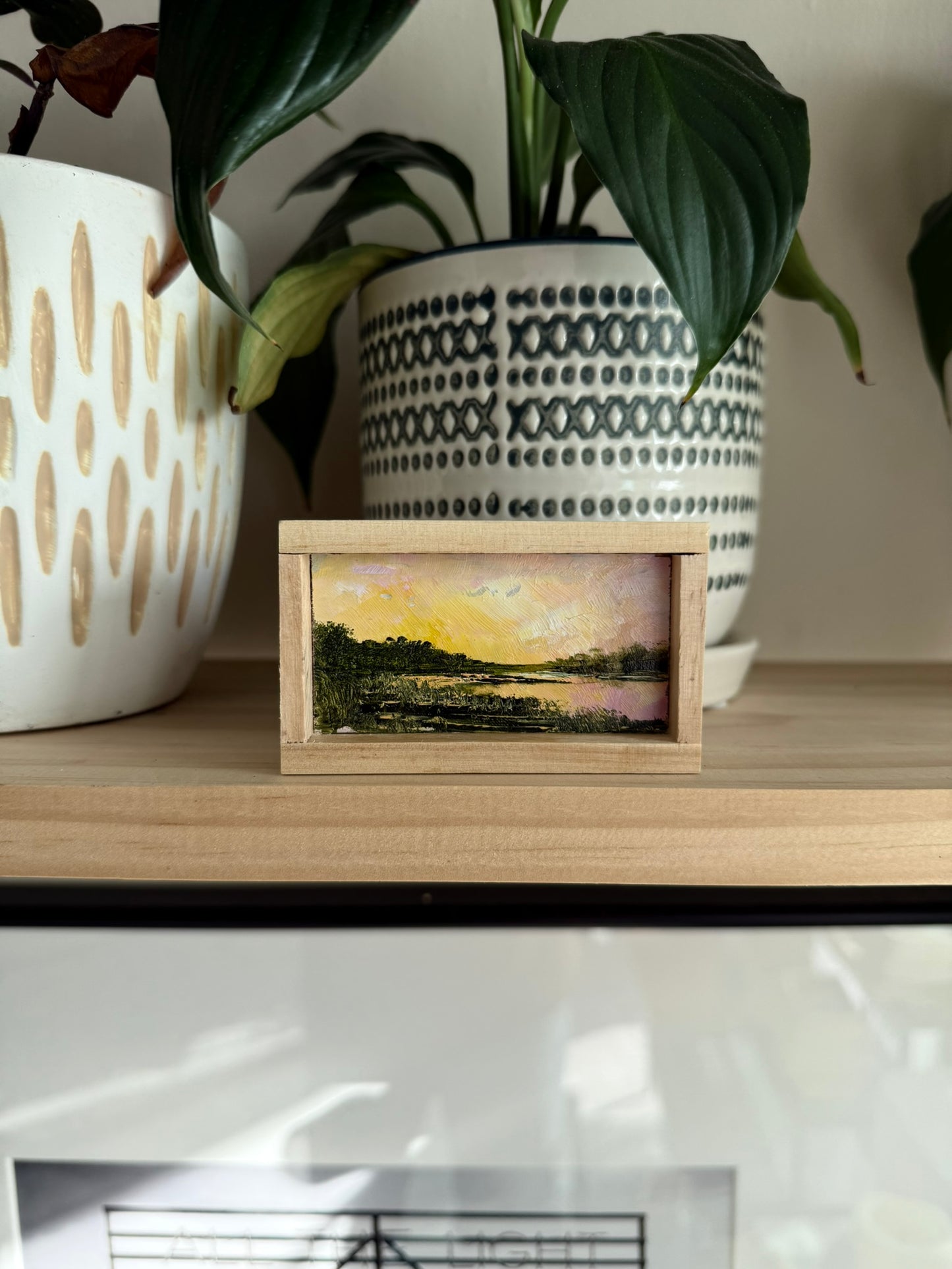 Mini Wood Block Painting #52