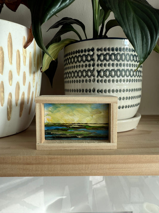 Mini Wood Block Painting #53