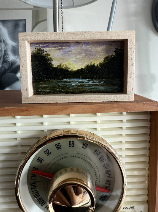 Mini Wood Block Painting #56