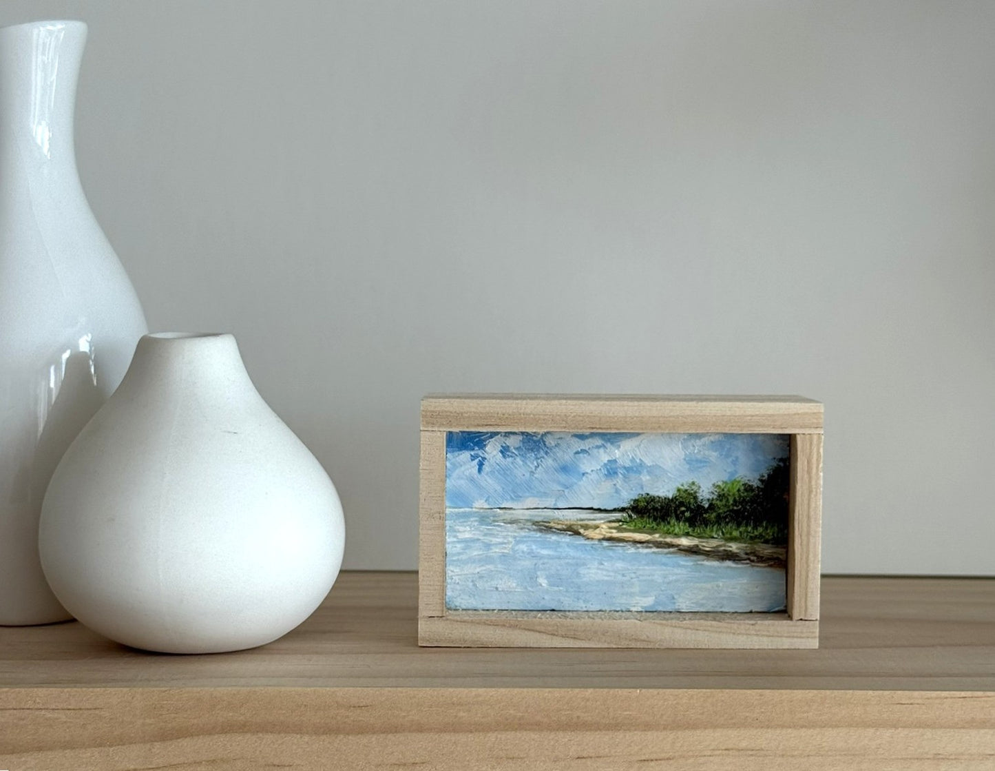 Mini Wood Block Painting #60