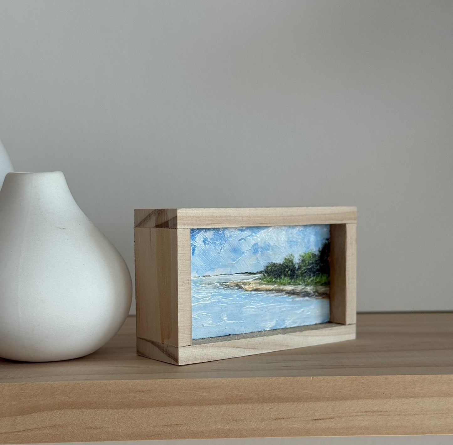 Mini Wood Block Painting #60