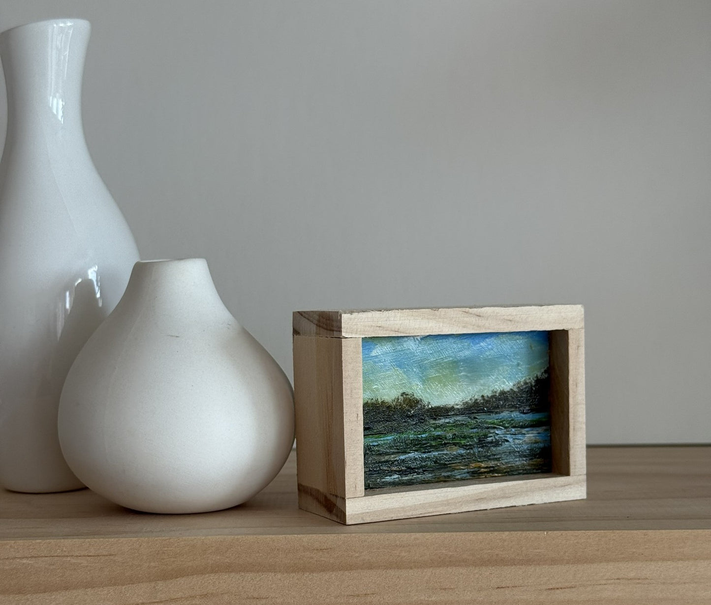 Mini Wood Block Painting #62