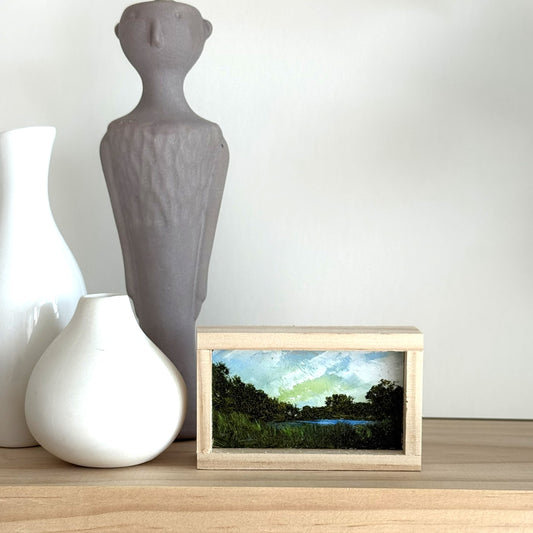 Mini Wood Block Painting #65