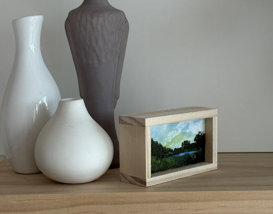 Mini Wood Block Painting #65