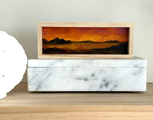 Mini Wood Block Painting #66