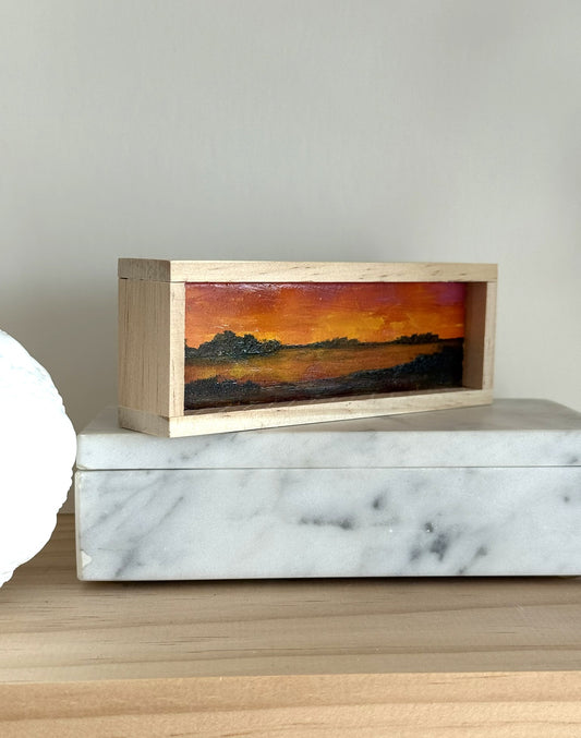 Mini Wood Block Painting #66