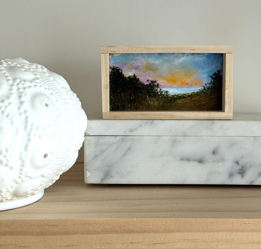 Mini Wood Block Painting #68