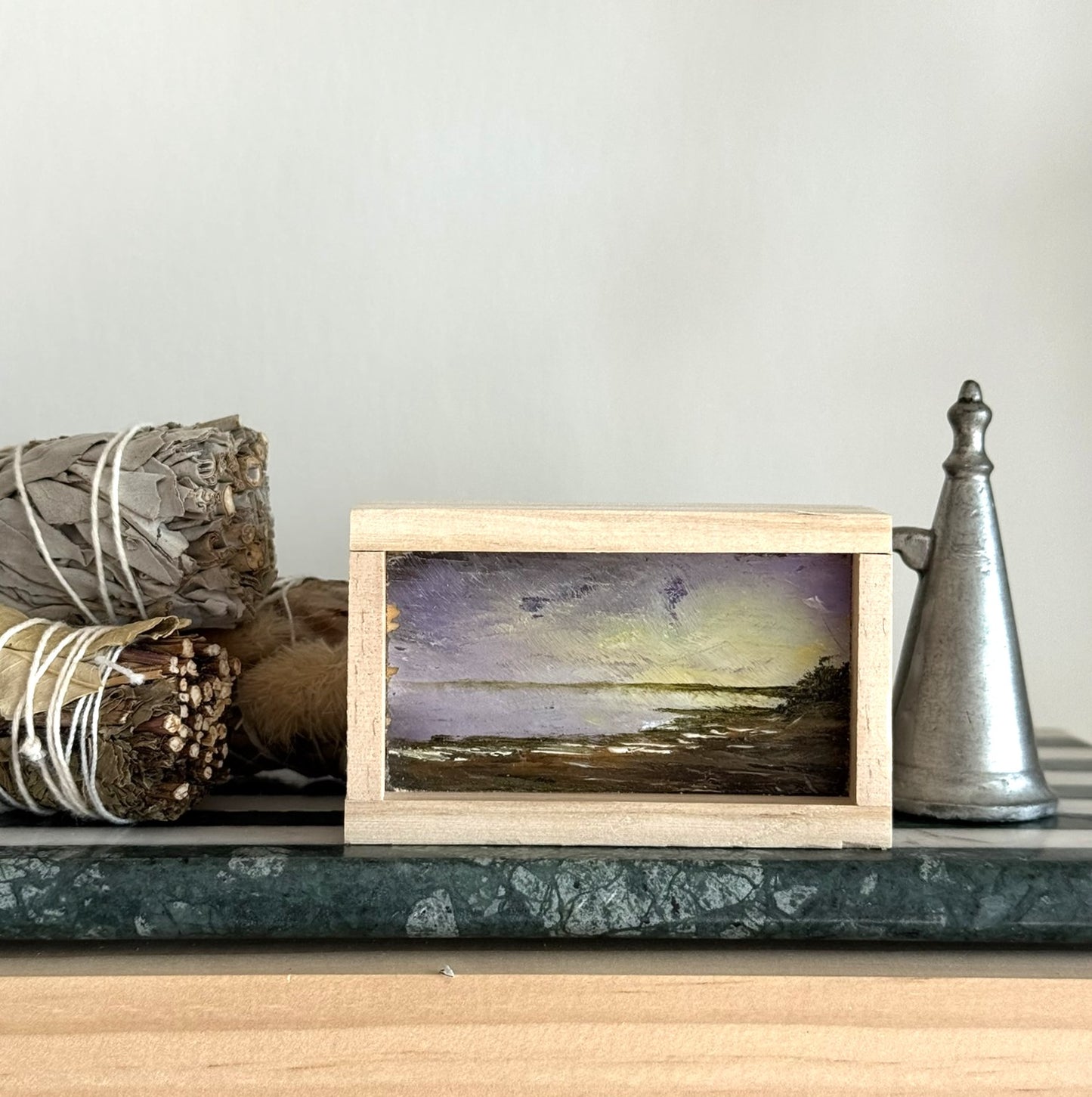 Mini Wood Block Painting #59