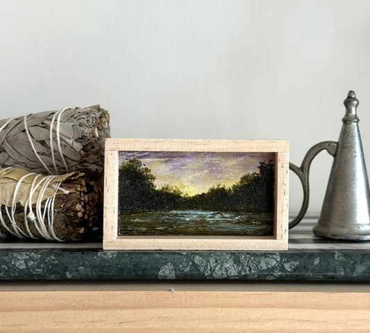 Mini Wood Block Painting #56