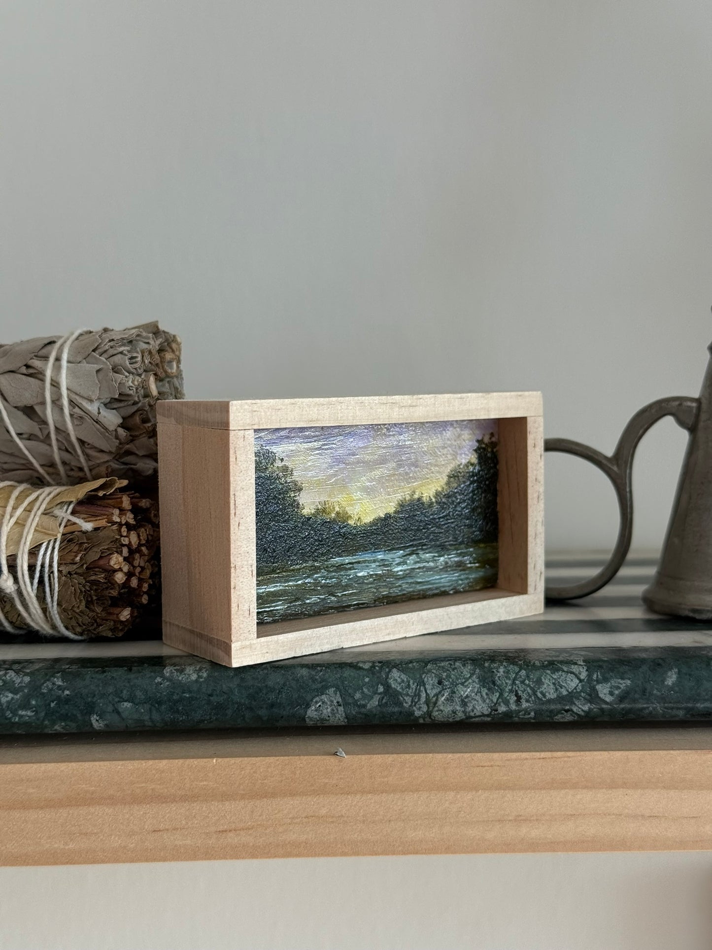 Mini Wood Block Painting #56