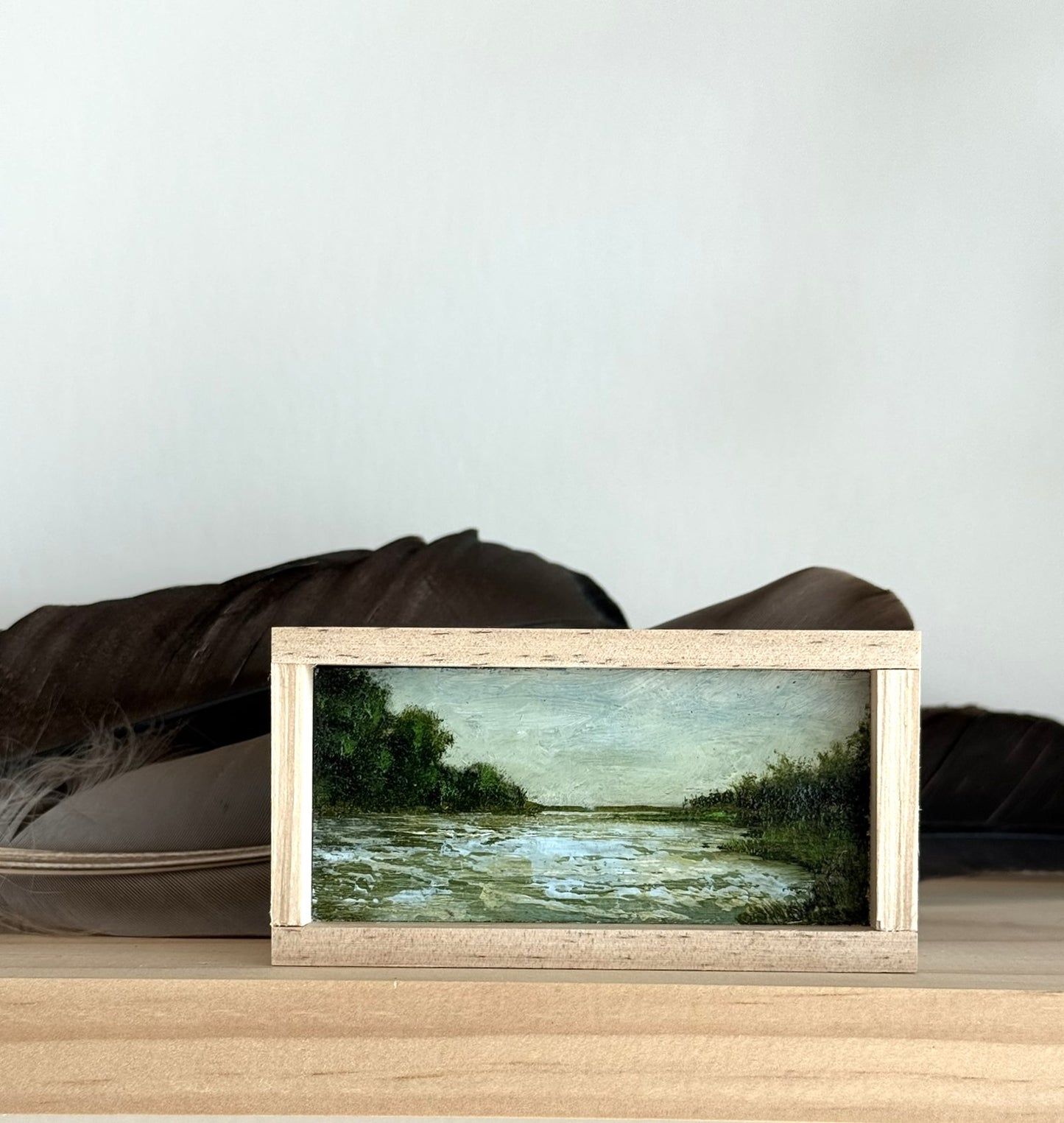 Mini Wood Block Painting #72