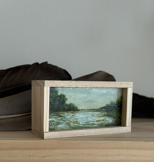 Mini Wood Block Painting #72