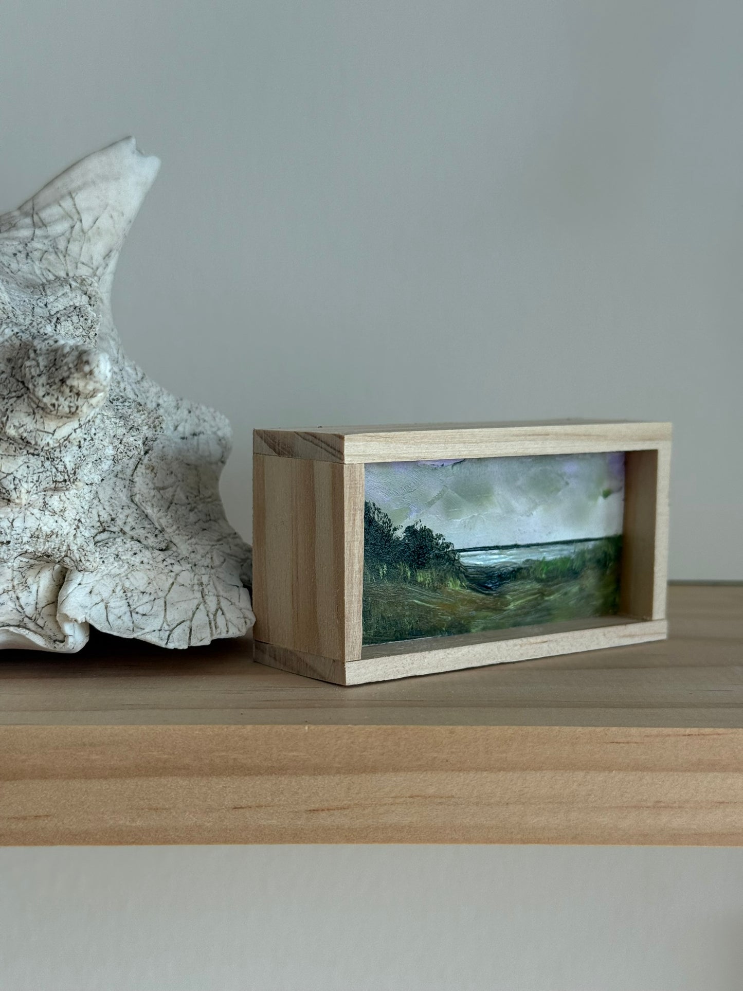 Mini Wood Block Painting #73