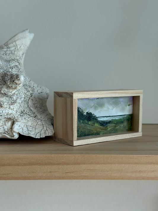 Mini Wood Block Painting #73