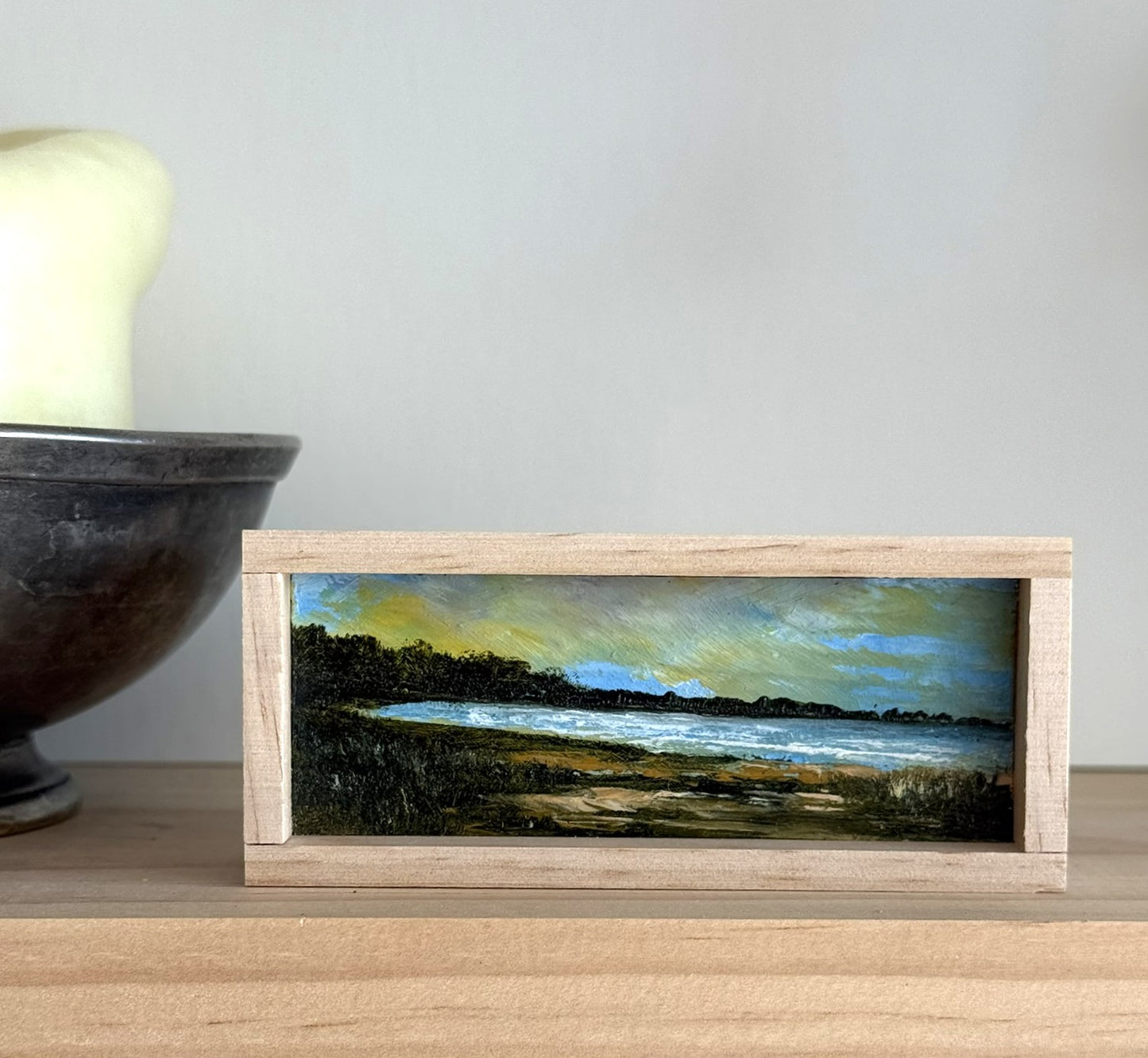 Mini Wood Block Painting #75