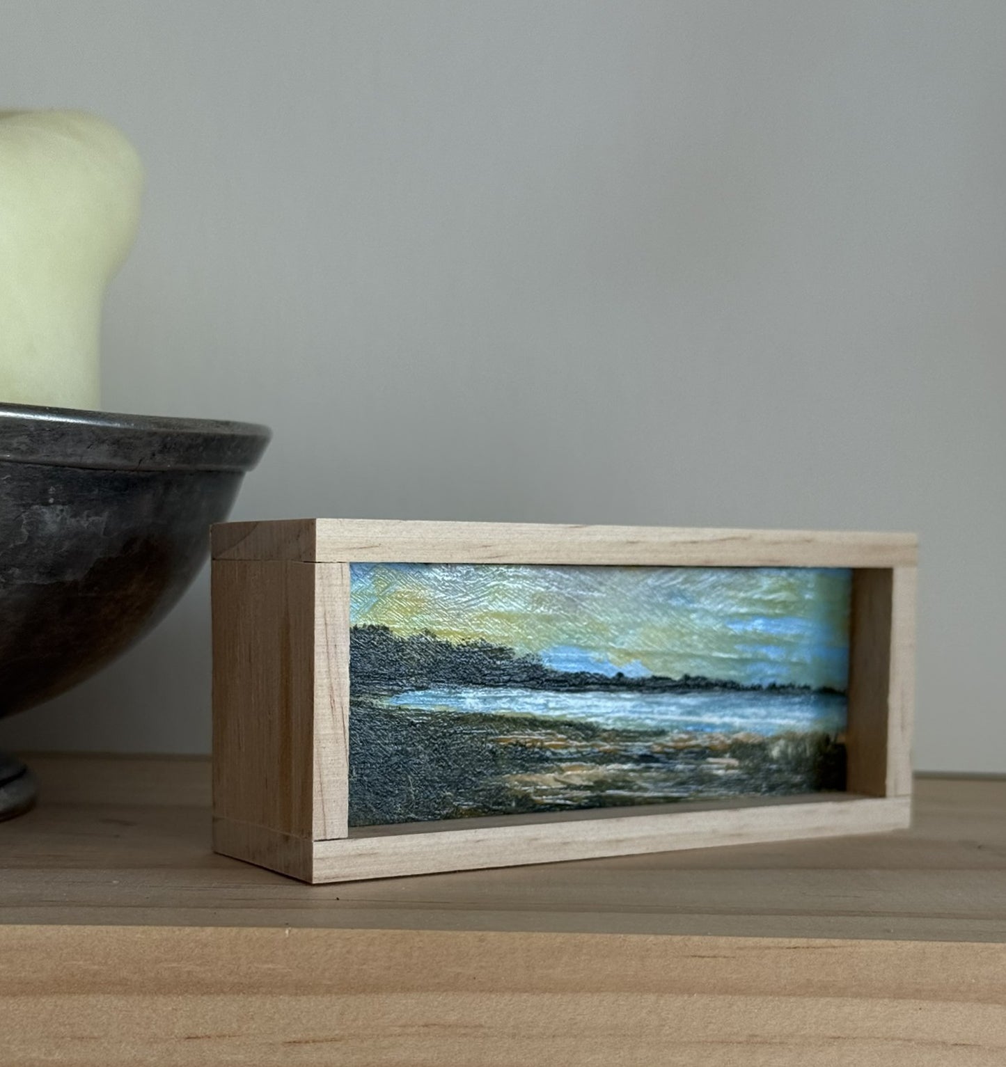 Mini Wood Block Painting #75