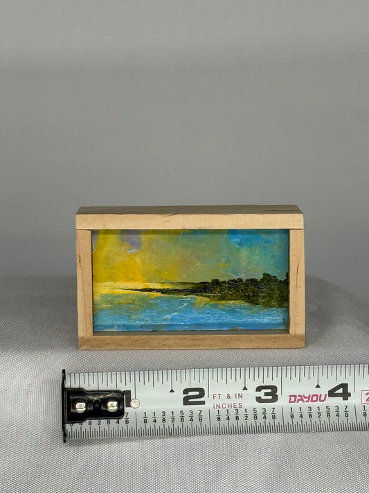 Mini Wood Block Painting #50