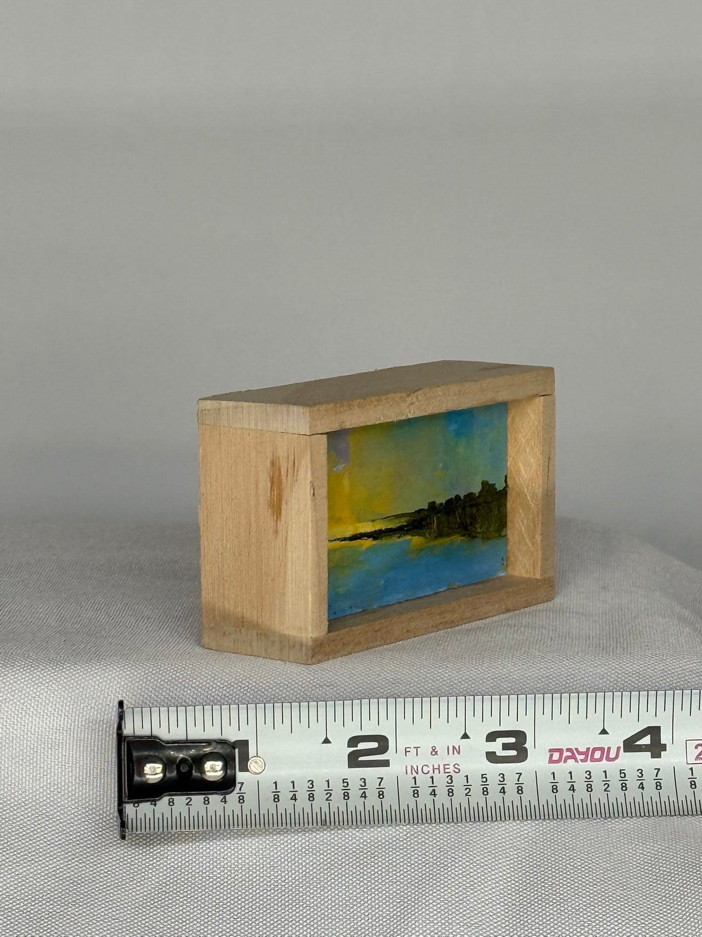 Mini Wood Block Painting #50
