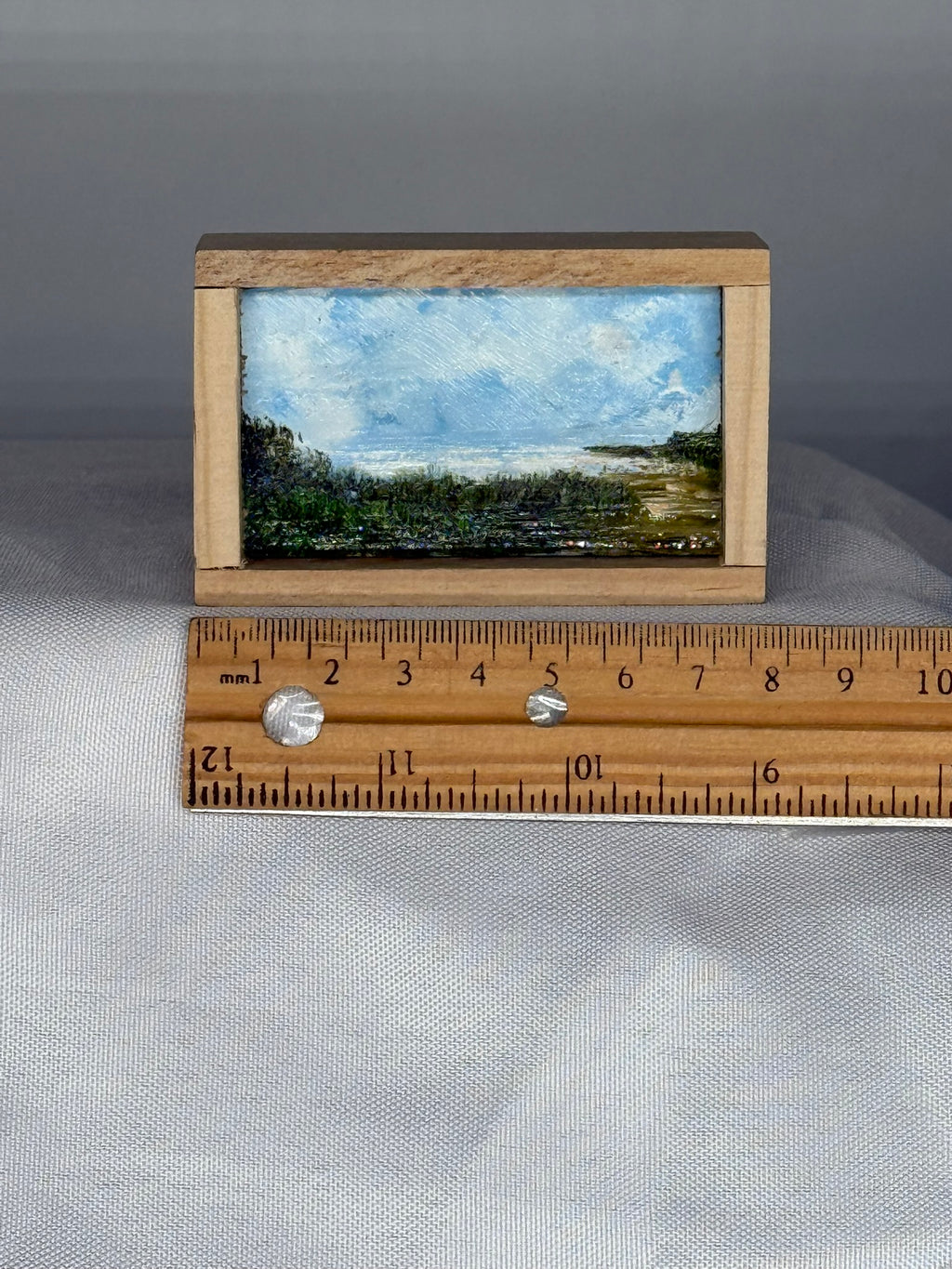 Mini Landscape Painting. Montauk Point NY.